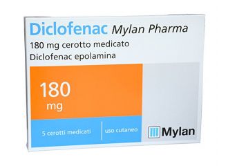 Diclofenac mylan pharma 180 mg cerotto medicato 5 cerotti