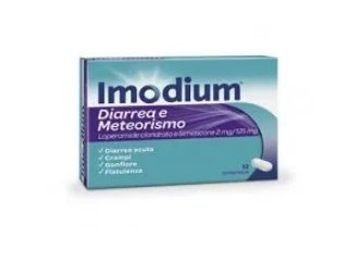 Imodium diarrea e meteorismo 2 mg/125 mg compresse