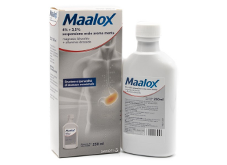 Maalox 4% + 3,5% sospensione orale aroma menta