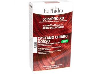 Euphidra colorpro gel colorante capelli xd 566 castano chiaro rosso 50 ml + attivante + balsamo + guanti