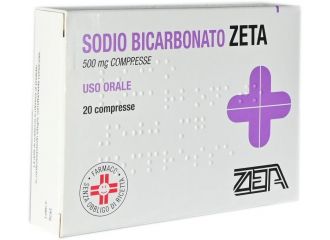 Sodio bicarbonato zeta 500 mg 20 compresse