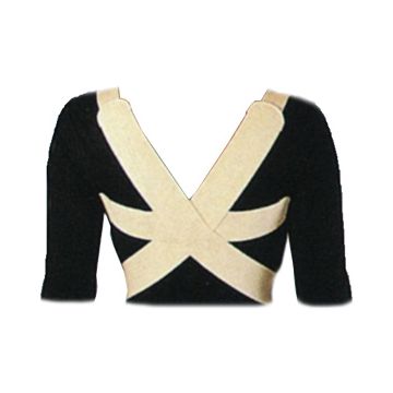 Raddrizzaspalle elastico misura 4 per la correzione del rachide dorsale dovuta ad atteggiamento. regolabile anteriormente con adesivo 6 cm