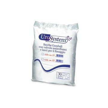 Sacca di drenaggio da gamba per incontinenza urosystem tubo 35 cm 30 pezzi