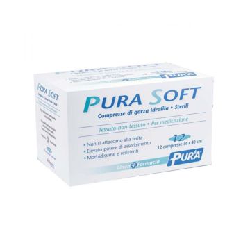 Garza idrofila pura dress 36x40cm 12 pezzi