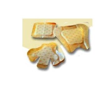 Medicazione biatain in schiuma di poliuretano con idrocolloide e bordo adesivo 18x18 cm 5 pezzi