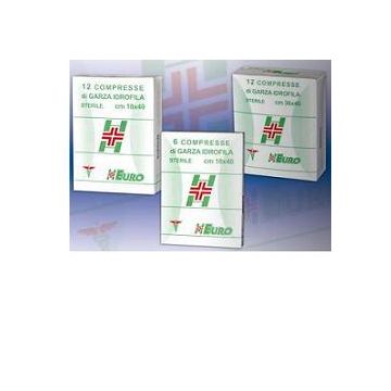 Garza compressa sterile curamed 12/8 18x40cm 12 pezzi
