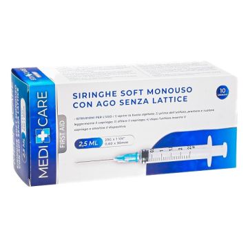 Siringa soft capacita' 2,5ml ago gauge 23 confezione 10 pezzi