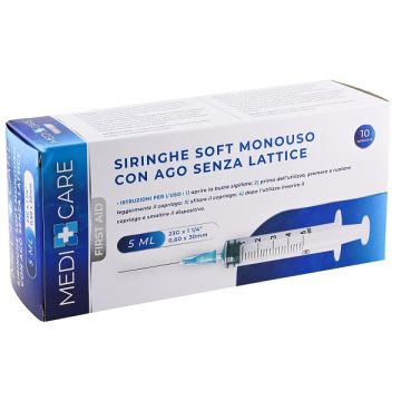 Siringa soft capacita' 5ml ago gauge 23 confezione 10 pezzi