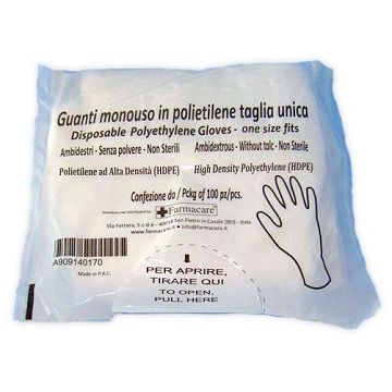 Guanto monouso in pvc misura unica 100 pezzi