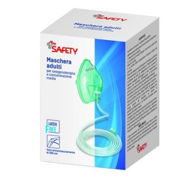 Maschera per ossigenoterapia con tubo 200cm