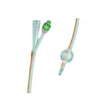 Catetere foley in silicone trasparente a 2 vie con palloncino 5-10ml diametro ch14 4,66mm lunghezza 40cm