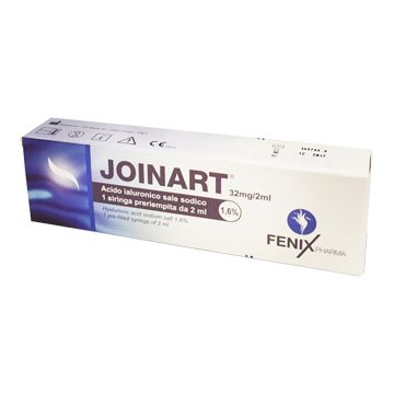 Siringa intra-articolare joinart acido ialuronico 1,6% 2 ml 3 pezzi