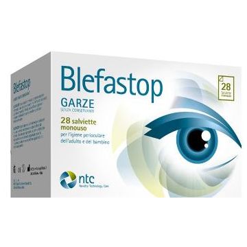 Blefastop garza con hy-ter in cotone piegata con filo di bario 28 pezzi