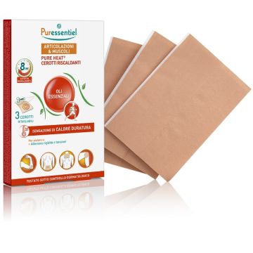 Puressentiel cerotti riscaldanti pureheat articolazioni&muscoli 3 pezzi